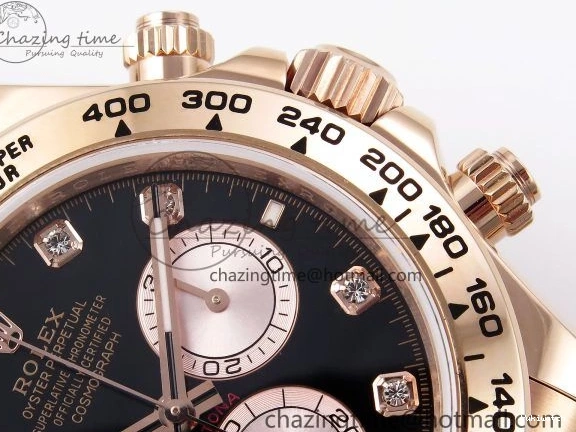RG on Daytona 1:1 SH4131 Diamonds Edition Dial Black V5 Best 126505 QF Braclet RG 0507